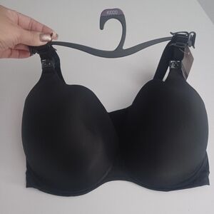 JoySpun Black Underwire Nursing Bra Sz 40DDD